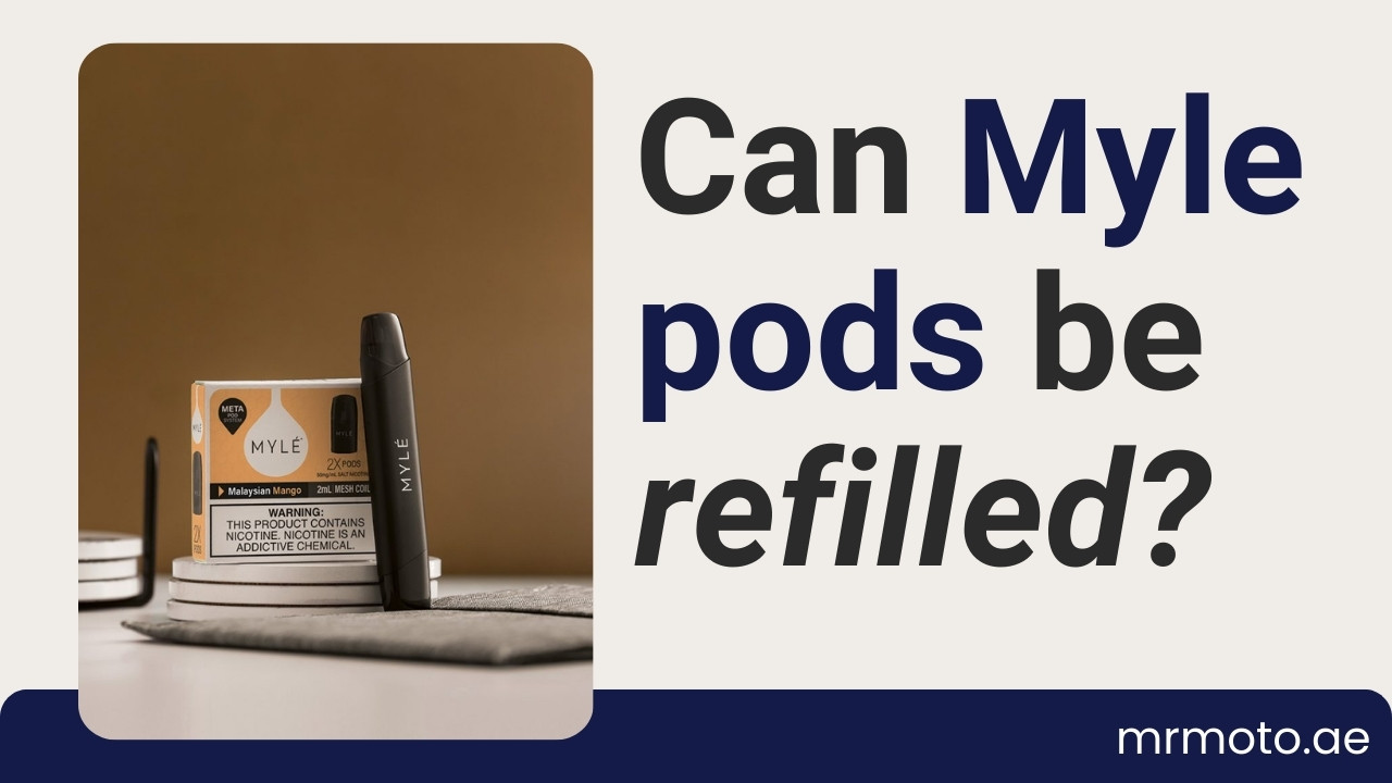 Can Myle pods be refilled